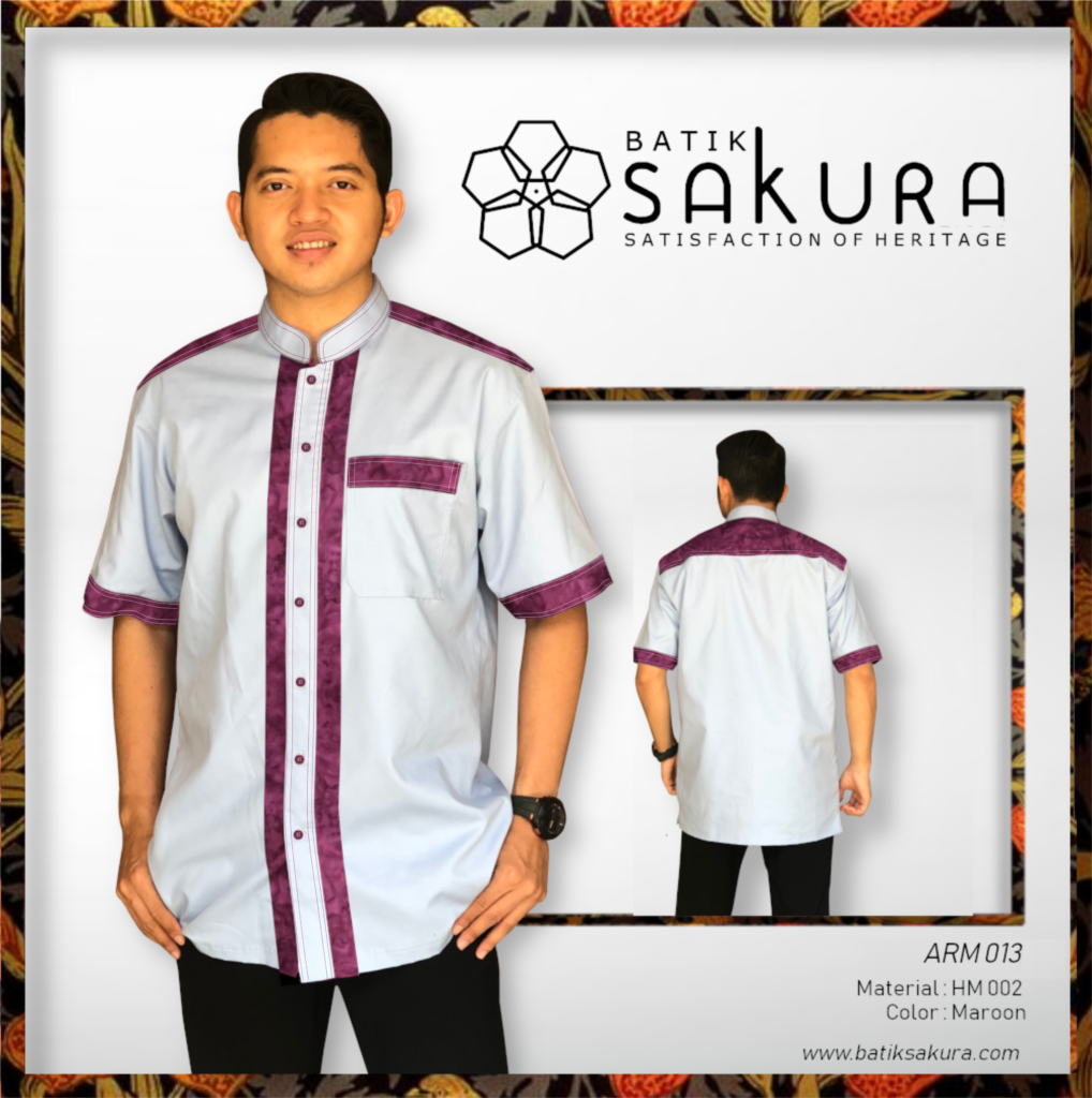 baju koko batik hand made sakuratex