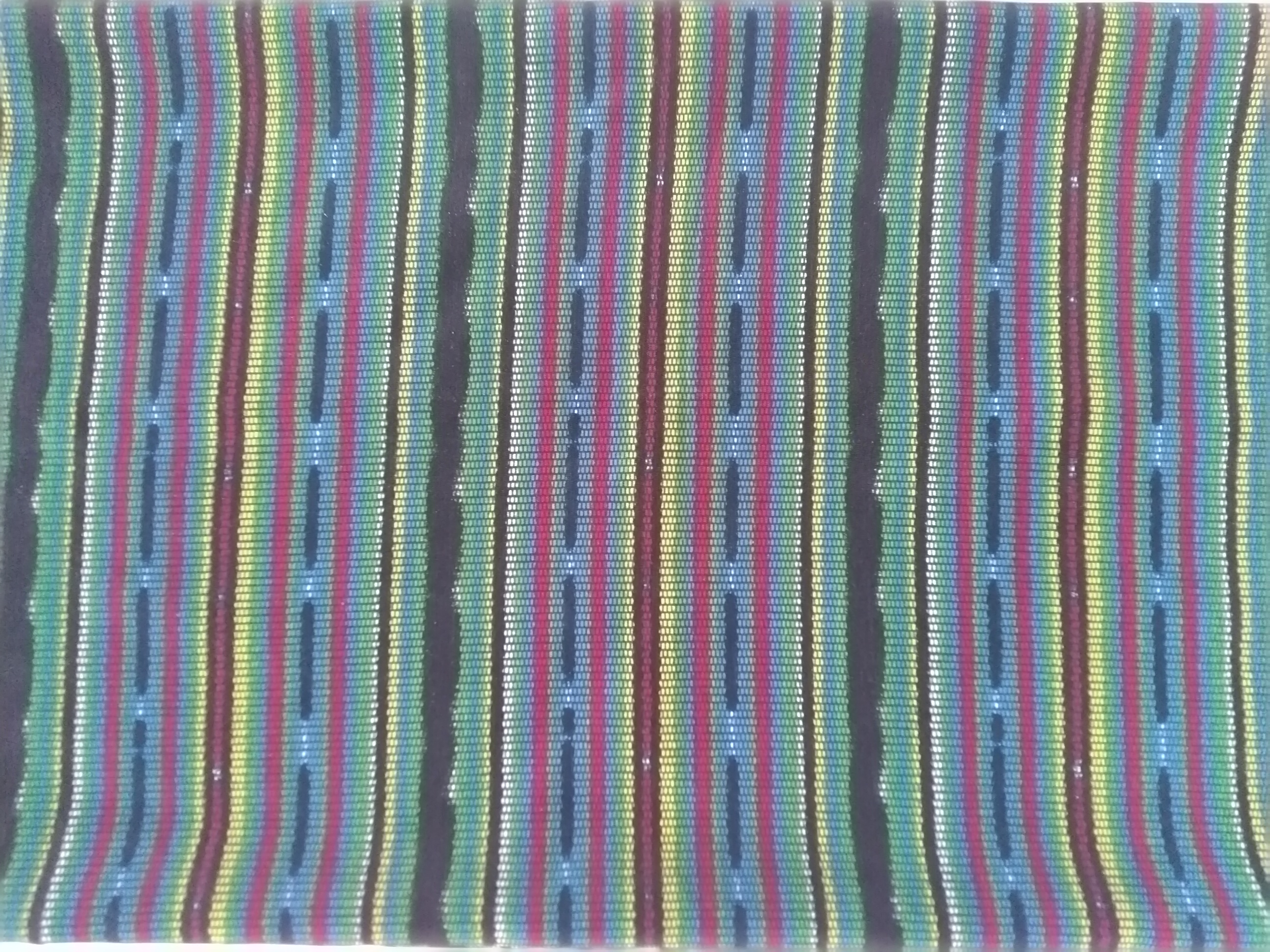 Material kain motif tenun, dengan proses print mesin