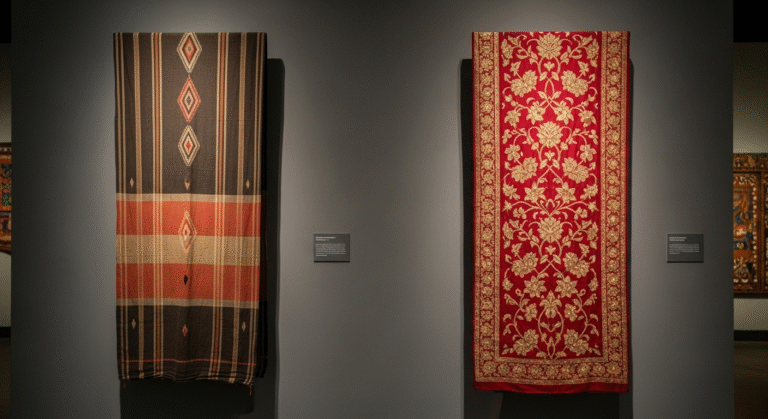 perbedaan sarung tenun dan songket