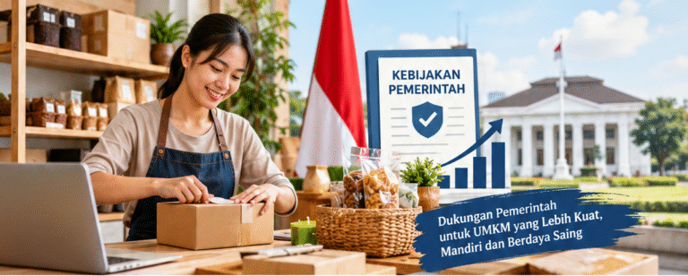 Dampak kebijakan pemerintah terhadap perkembangan industri UMKM di Indonesia.